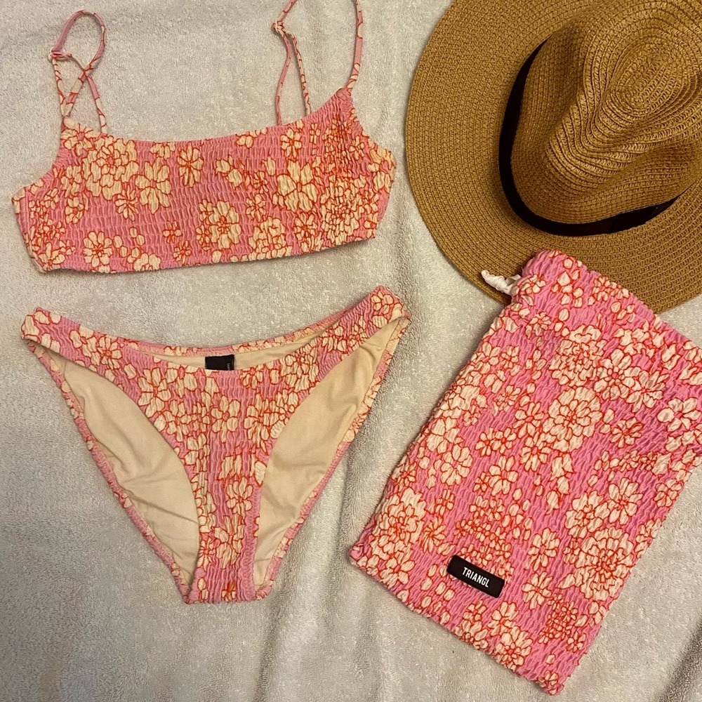 Triangl Inesa Pink Punch Bikini 🌸🍊🦩🍹🍉🌺💥